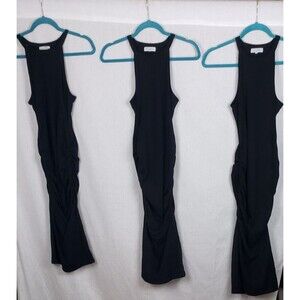 Michael Stars Dress Halter Midi Bodycon Black M‎  Lot of 3 Gothic Witchcore Sexy